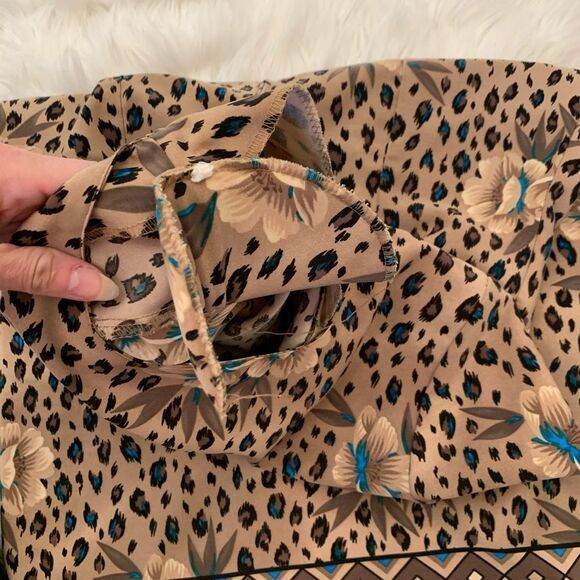 VTG Kathie Lee Women’s Leopard Print Dress Size 12 - Picture 7 of 7